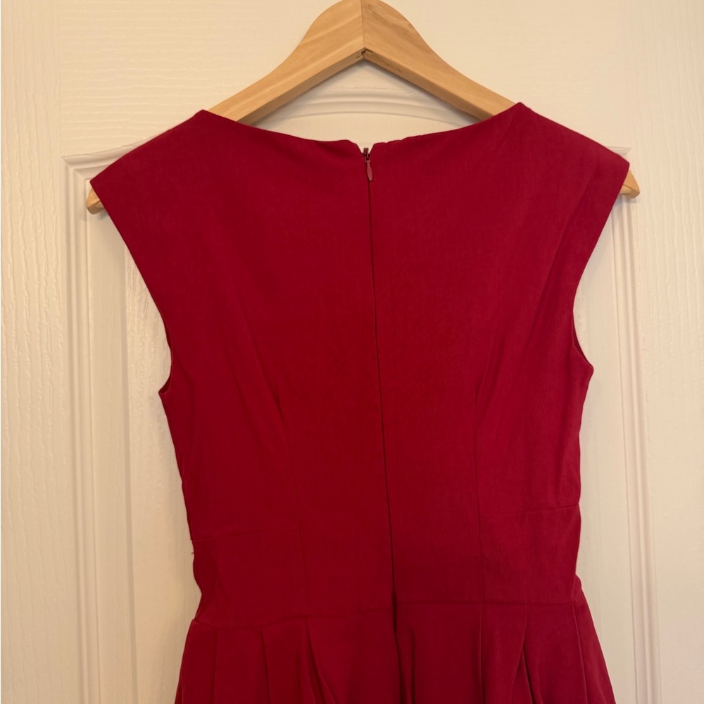 ASOS Red Skater Cocktail Dress size 4 - Picture 9 of 9